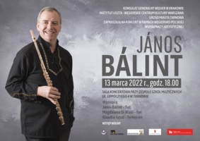 koncert flecisty - János Bálint, plakat