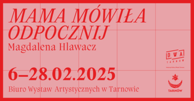 Plakat wystawy Magdaleny Hlawacz