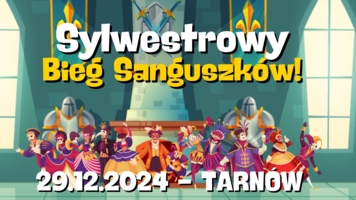 Plakat Sylwestrowego Biegu Sanguszków