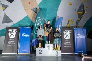 Najlepsze zawodniczki MP we wspinaczce sportowej w konkurencji na prowadzenie