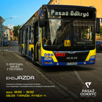 plakat wydarzenia, autobus MPK