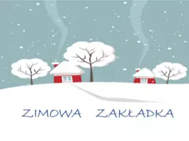 Plakat konkursu "Zimowa zakładka"