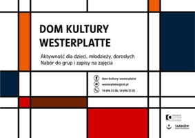 Plakat naboru do pracowni Domu Kultury Westerplatte