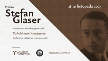 Plakat konferencji poświęconej pamięci prof. Stefana Glasera
