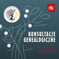 Plakat konsultacji genealogicznych