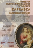Plakat wystawy miniatur w Muzeum Diecezjalnym
