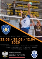 Plakat Małopolskiej Ligi TKKF w siatkówce