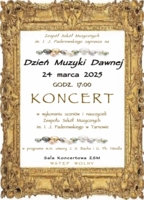 Plakat koncertu z okazji Dnia Muzyki Dawnej