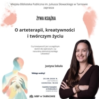 Plakat spotkania z Justyną Sekułą