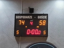 Tablica w hali Miejskiego Domu Sportu