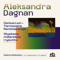 Plakat wystawy Aleksandry Dagnan