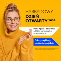 Plakat Dnia Otwartego w Akademii Nauk Społecznych