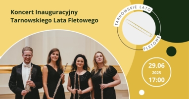 Plakat koncertu inauguracyjnego Tarnowskiego Lata Fletowego