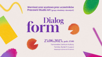 Plakat wystawy "Dialog form"