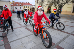 Mikołaje na rowerach