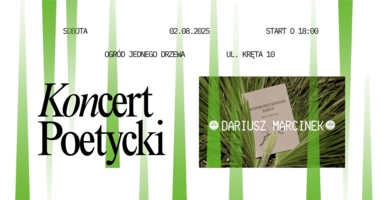 Plakat koncertu Dariusza Marcinka