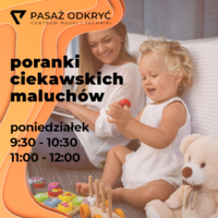 Plakat "Poranków Ciekawskich Maluchów"