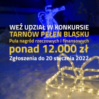 Plakat konkursu "Tarnów pełen blasku"