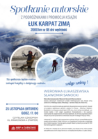 Plakt spotkania autorskiego z Weroniką Łukaszewską i Sławomirem Sanockim