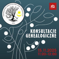 Plakat konsultacji genealogicznych