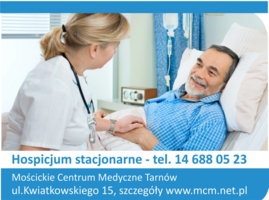 Plakat hospicjum w MCM