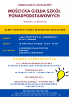 Plakat Mościckiej Giełdy Szkół Ponadpodstawowych