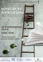 Plakat  konkursu na booktalking