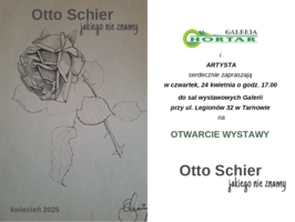 Zaproszenie na wernisaż wystawy "Otto Schier jakiego nie znamy"