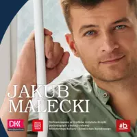 Plakat spotkania autorskiego z Jakubem Małeckim