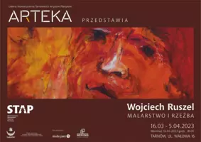 Plakat wystawy Wojciecha Ruszela