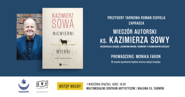 Plakat spotkania z ks. Kazimierzem Sową