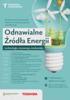 Plakat konferencji "Odnawialne źródła energii"