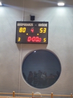 Tablica w hali Miejskiego Domu Sportu