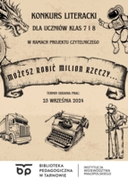 Plakat konkursu literackiego