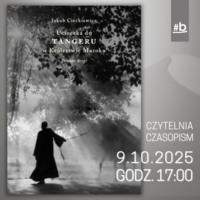 Plakat spotkania z Jakubem Ciećkiewiczem
