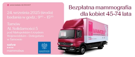 plakat bezpłatna mammografia