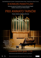 Plakat Konkursu Pianistycznego „Prix Animato Tarnów”