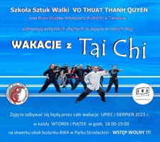 Plakat "Wakacji z Tai Chi"