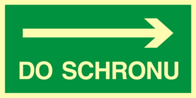 Tabliczka "Do schronu"