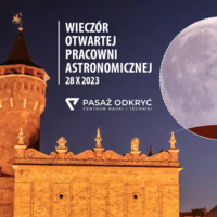 Plakat Wieczoru Otwartej Pracowni Astronomicznej
