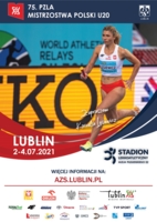 Plakat lekkoatletycznych Mistrzostw Polski U-20