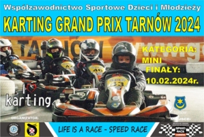 Plakat zawodów Karting Grand Prix Tarnów 2024