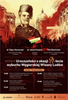 Plakat uroczystości z okazji 177-lecia wybuchu Węgierskiej Wiosny Ludów