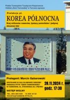Plakat prelekcji o Korei Północnej