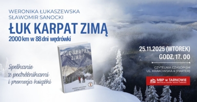 Plakat spotkania z Weroniką Łukaszewską i Sławomirem Sanockim