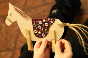 Konik wykonany na zajęciach w Muzeum Ziemi Tarnowskiej