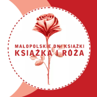 Plakat Małopolskich Dni Książki "Książka i Róża"