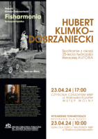 Plakat spotkania z Hubertem Klimko-Dobrzanieckim
