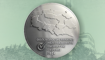 Medal Ogólnopolskiego Rankingu Przedsiębiorstw Energetyki Cieplnej za 2024 rok