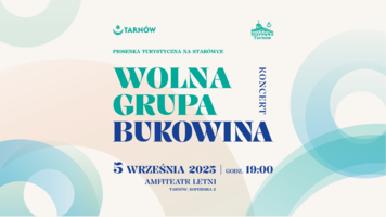 Plakat koncertu Wolna Grupa Bukowina